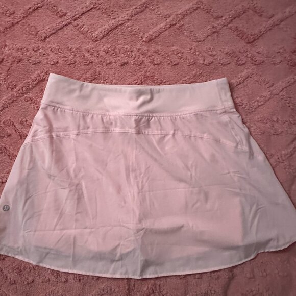 Lululemon Tennis Skirt Light Pink Color & Size : 12 , NWOT, Built in Shorts - Picture 6 of 6